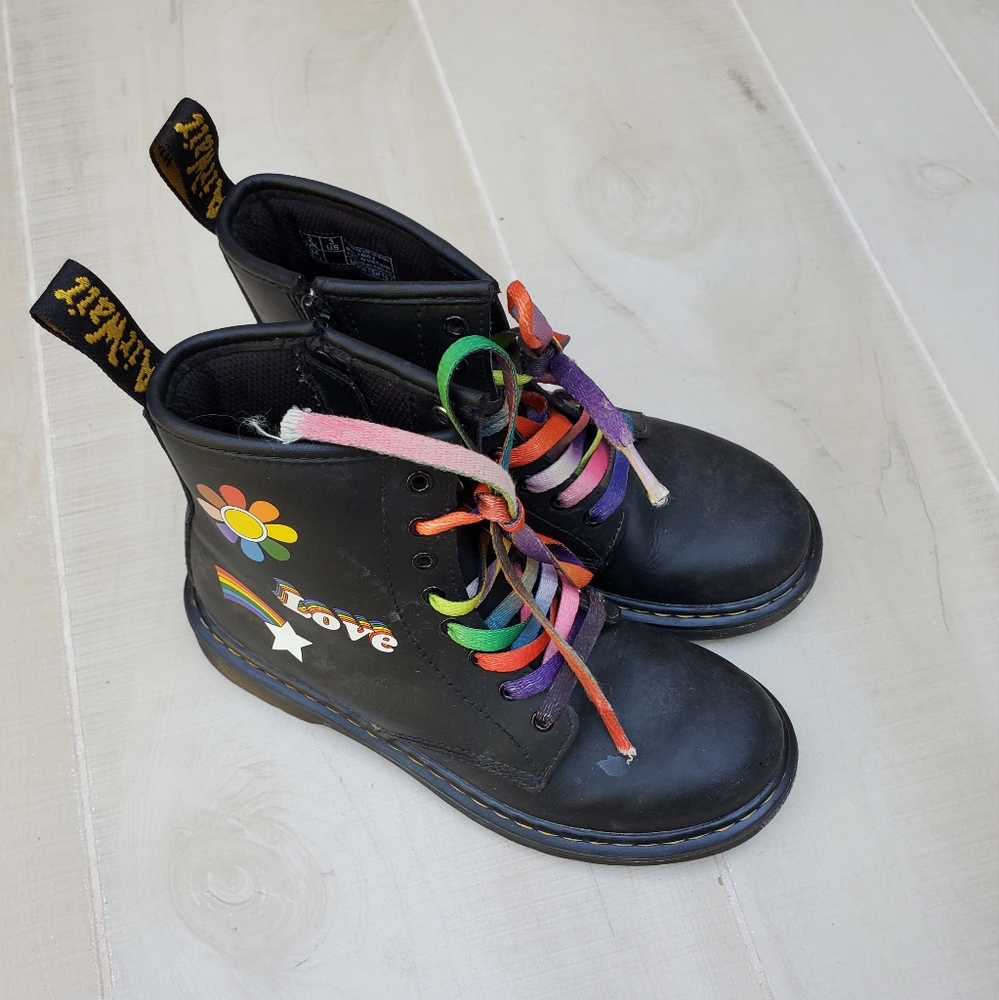 Dr Martens Rainbow Vegan Boots